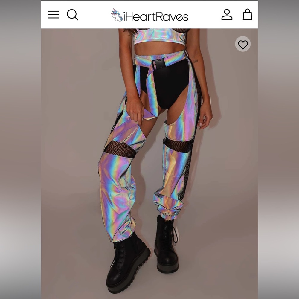 iHeartRaves Reflective Chaps ✨
